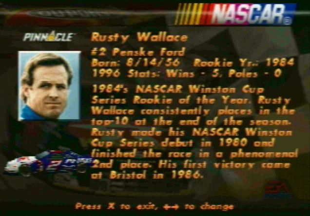 NASCAR 98 Collector's Edition screenshot 3 for Playstation